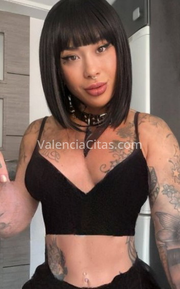 Yumiko, chica tatuada española. 620474304. Citas en VALENCIA, VALENCIA. www.valenciacitas.com.