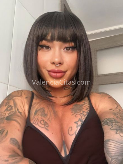 Yumiko, chica tatuada española. 620474304. Citas en VALENCIA, VALENCIA. www.valenciacitas.com.